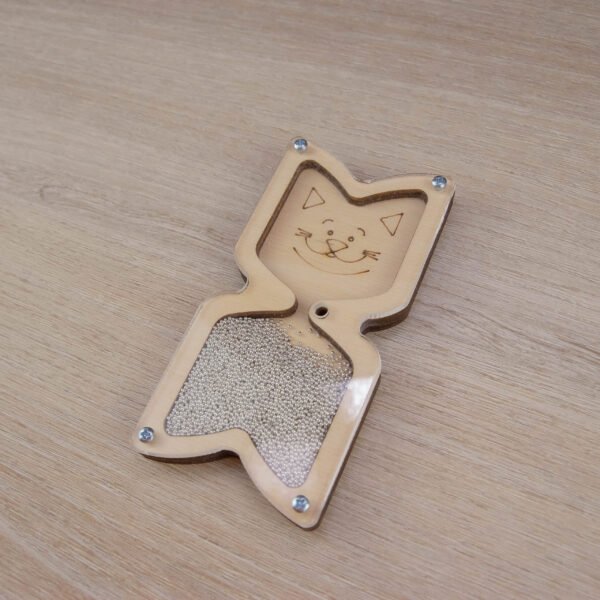 Klepsydra Cat&Dog z piaskiem do tablicy manipulacyjnej sensorycznej