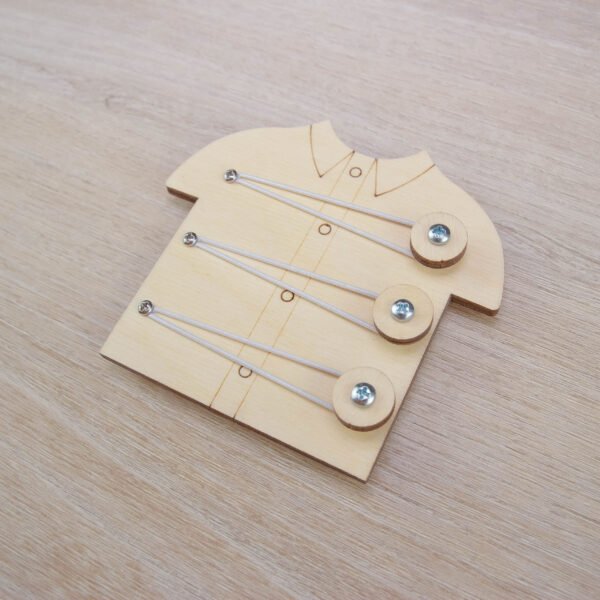 Gużiki "Koszulka" do tablicy manipulacyjnej sensorycznej