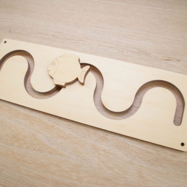 Labirynt do tablicy manipulacyjnej sensorycznej "Rybka"