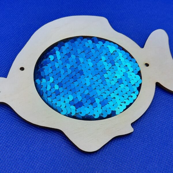 Rybka Niebieska do tablicy manipulacyjnej sensorycznej