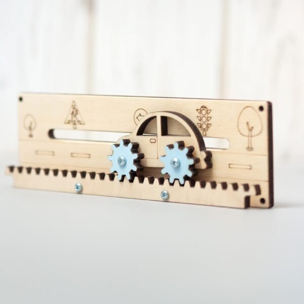 Zębatki tryby "Samochód" Niebieski do tablicy manipulacyjnej