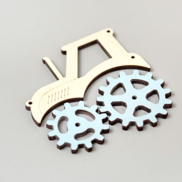 Zębatki tryby "Traktor" Niebieski do tablicy manipulacyjnej sensorycznej