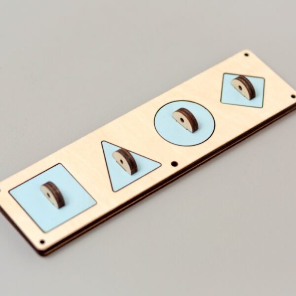 Układanka niebieska do tablicy manipulacyjnej sensorycznej