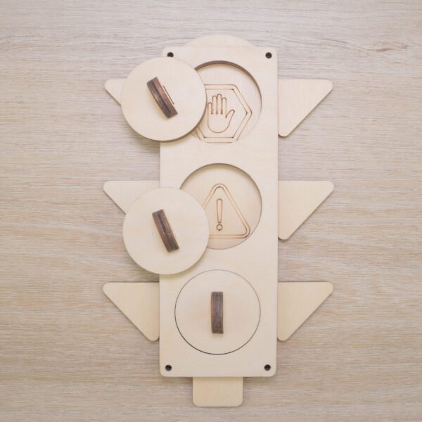 Układanka "Światła drogowe" do tablicy manipulacyjnej