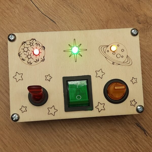 Włącznik światła "Kosmos" do tablicy manipulacyjnej sensorycznej