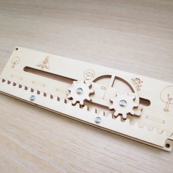 Zębatki tryby "Samochód" do tablicy manipulacyjnej sensorycznej