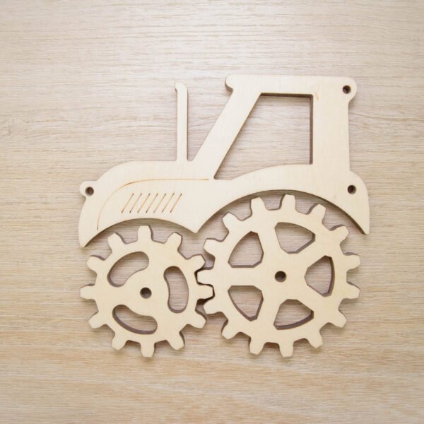 Zębatki tryby "Traktor" do tablicy manipulacyjnej sensorycznej