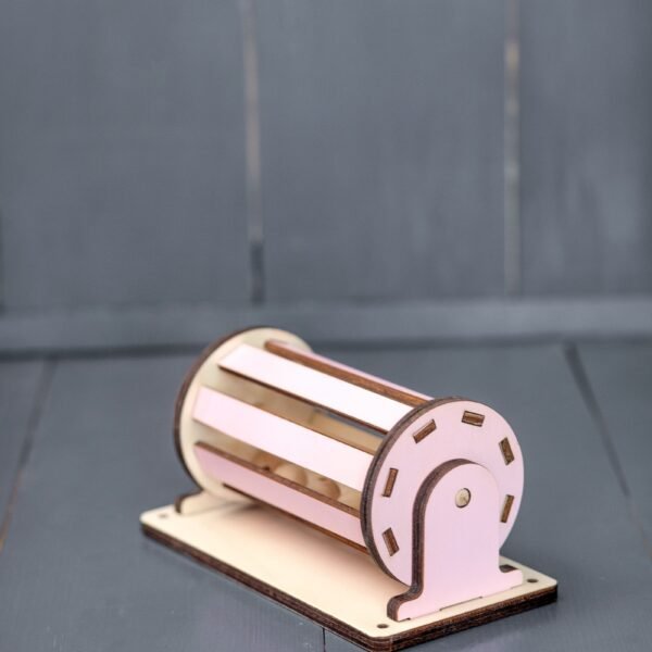 Kołowrotek różowy do tablicy manipulacyjnej sensorycznej