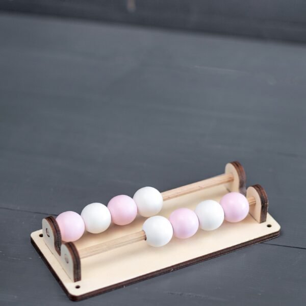 Liczydło różowe do tablicy manipulacyjnej sensorycznej