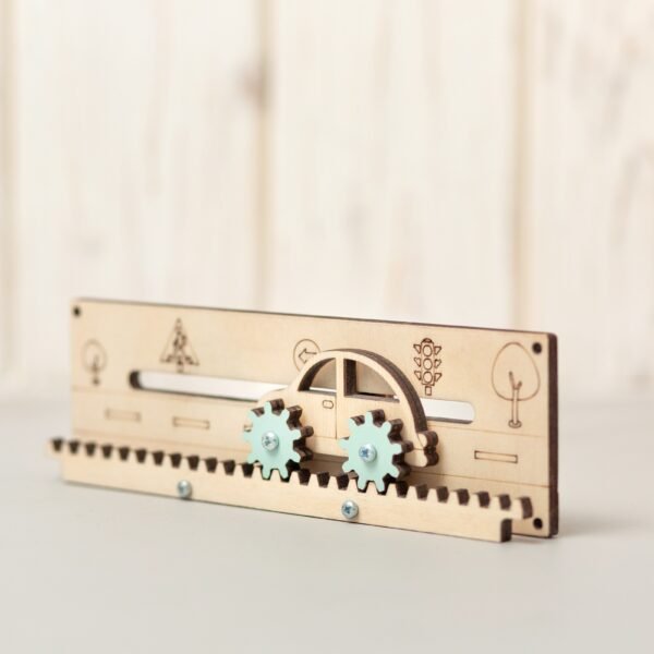 Zębatki tryby "Samochód" Turkusowy do tablicy manipulacyjnej