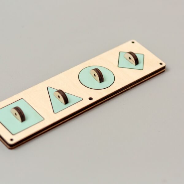 Układanka turkusowa do tablicy manipulacyjnej sensorycznej