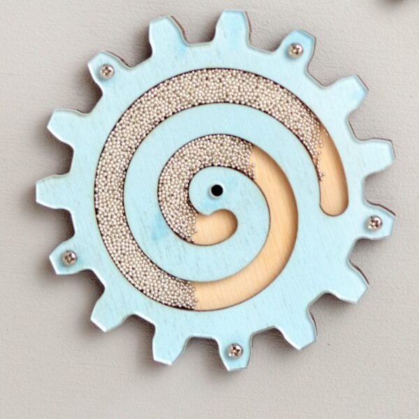 Koło zębate z piaskiem do tablicy manipulacyjnej Duże Niebieskie