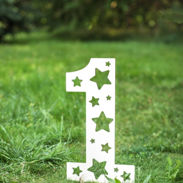 Drewniana cyferka na urodziny. Jeden 1