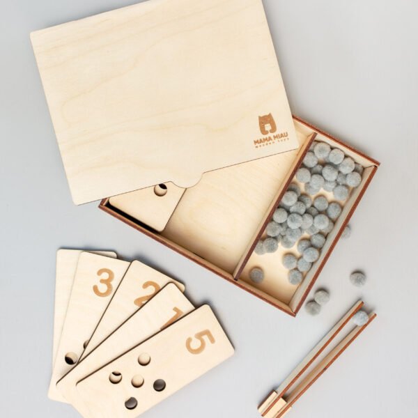 Puzzle matematyczne Montessori układanka drewniana