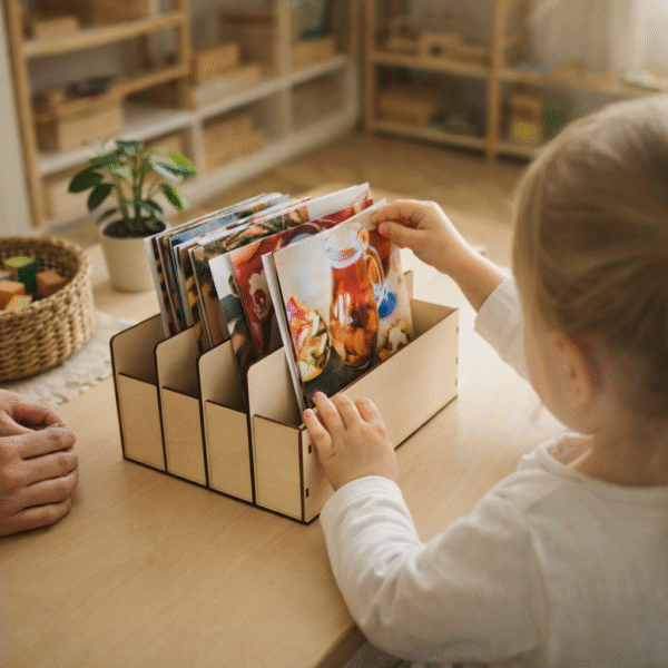 Pudełko na karty Montessori