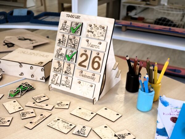 Kalendarz Montessori + Planer Dnia – Edukacyjny Zestaw 2w1 - obrazek 10