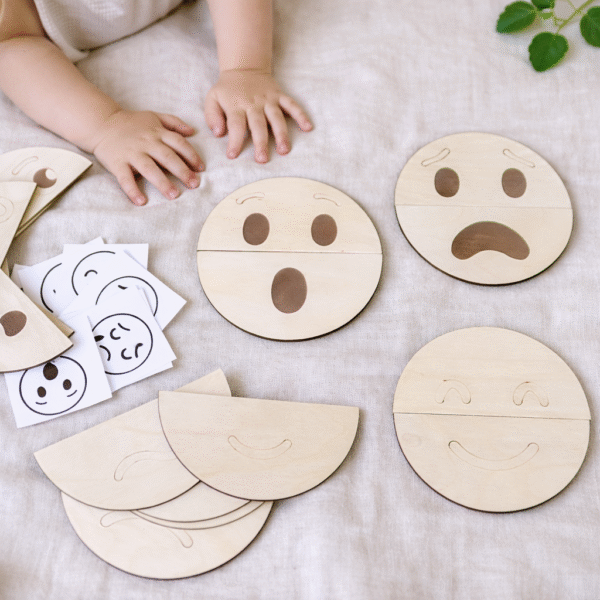 Drewniana układanka Emocje