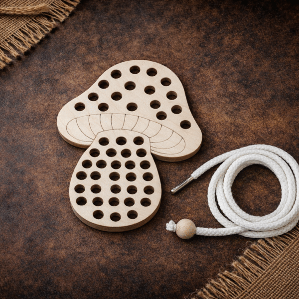 Drewniana przeplatanka Grzybek