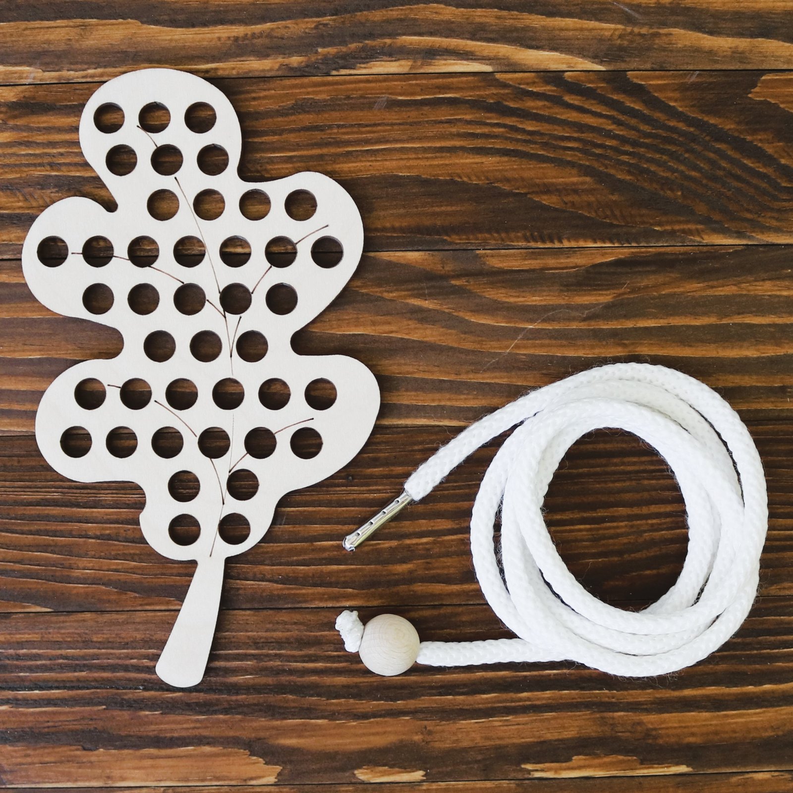 Drewniana przeplatanka Listek