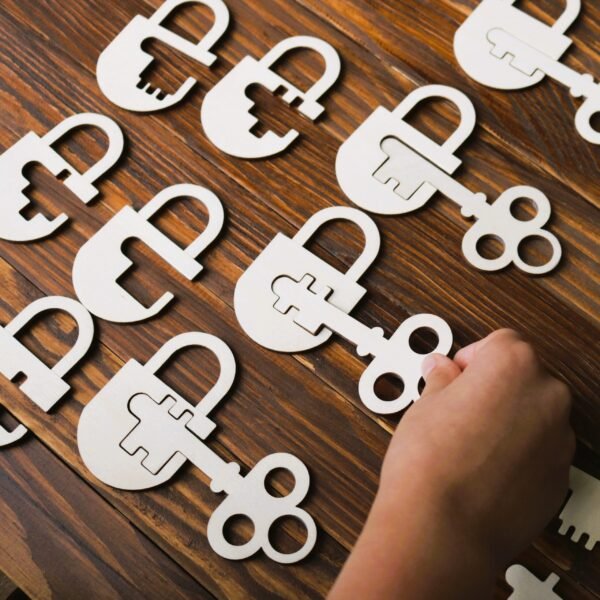 Układanka Montessori Sensoryczna - Klucze I Zamki
