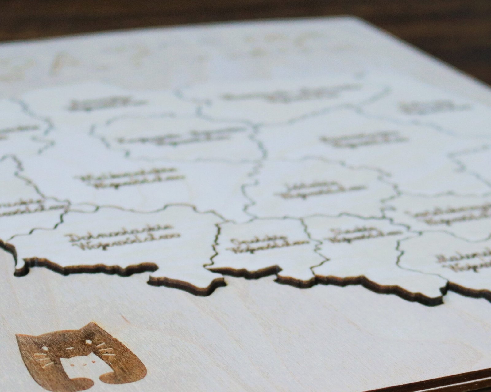 Drewniana Mapa Polski, województwa w Polsce - obrazek 6