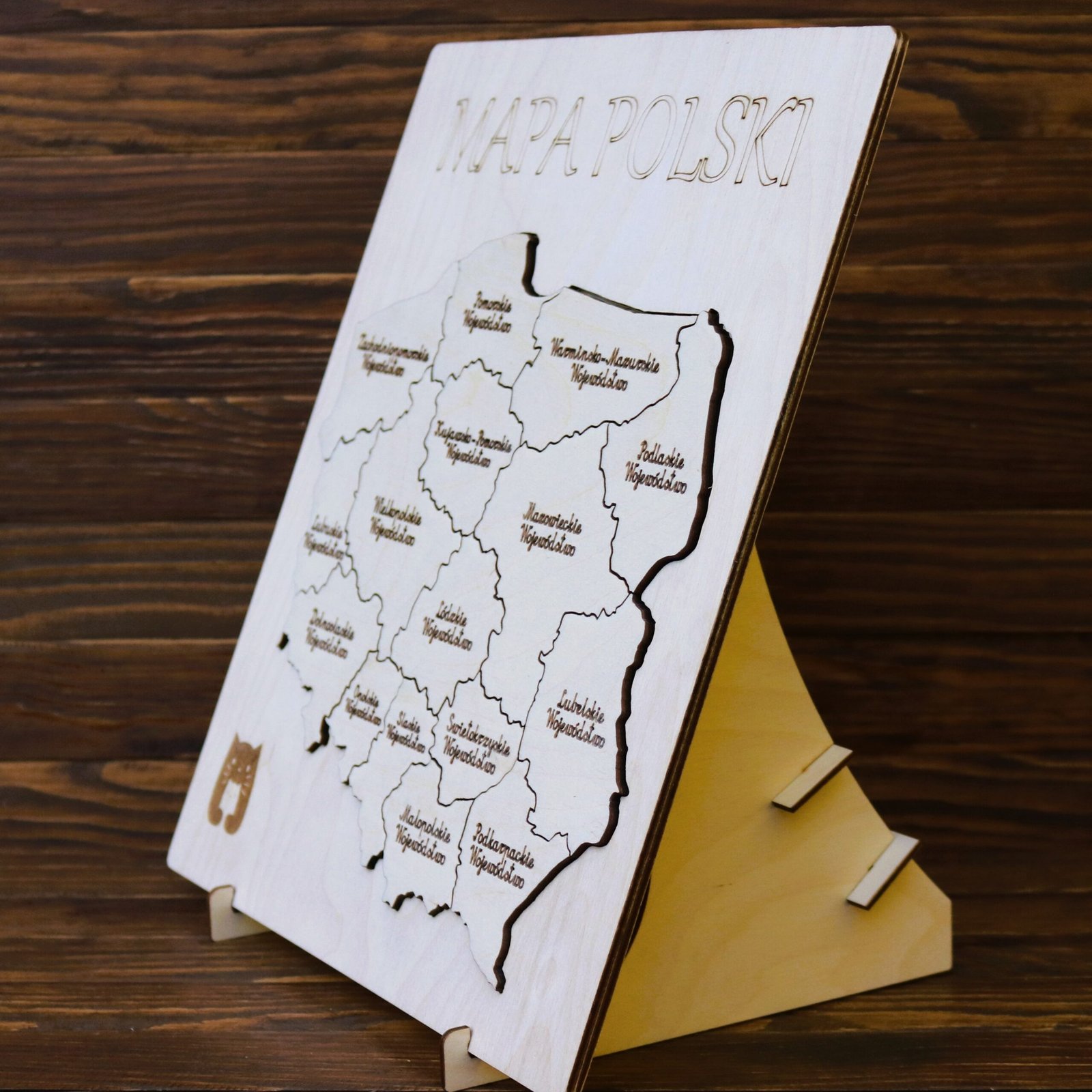 Drewniana Mapa Polski, województwa w Polsce - obrazek 7