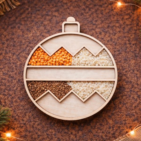 Bombka - Drewniana Wysypywanka Sensoryczna