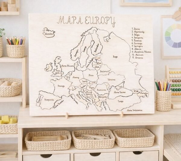 Drewniana Mapa Europy