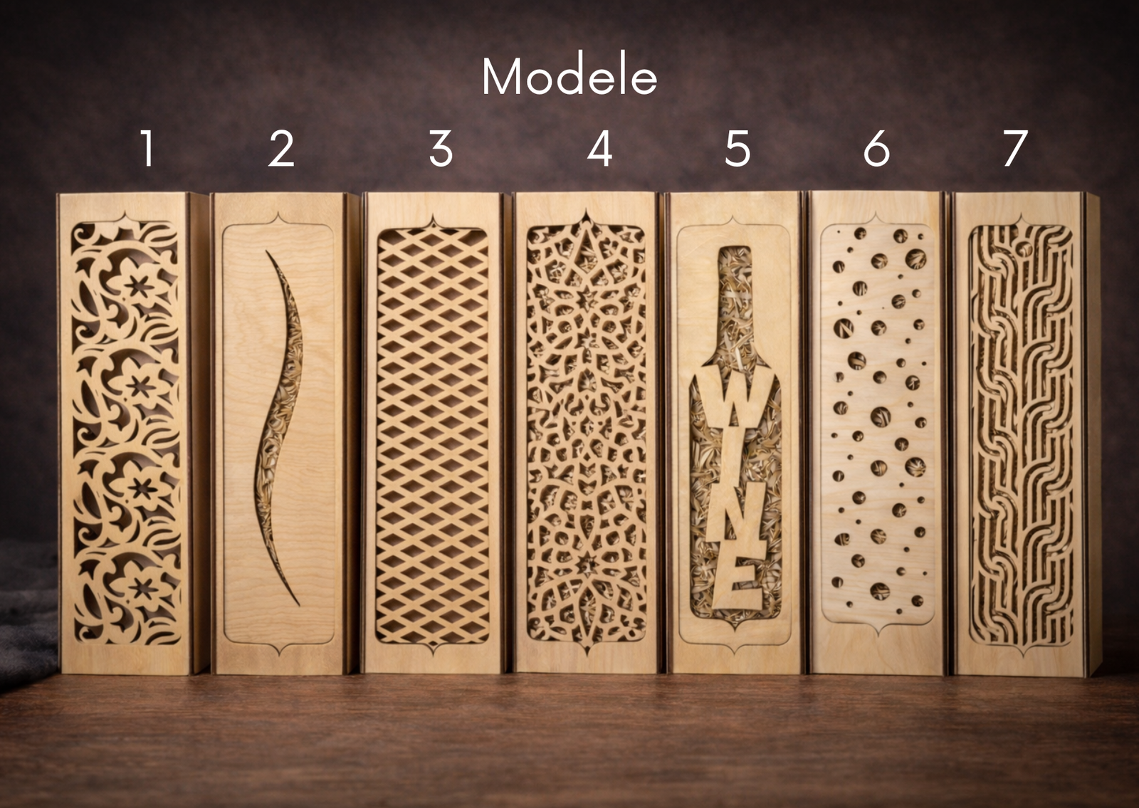 Wyjątkowy upominek – eleganckie drewniane pudełko na butelkę (Model 2) - obrazek 2